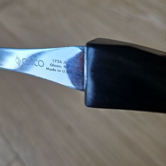 Cutco 1726 JE Turning Fork 3 Tine Meat Fork Composite Brown Handle USA Made - Picture 3 of 7